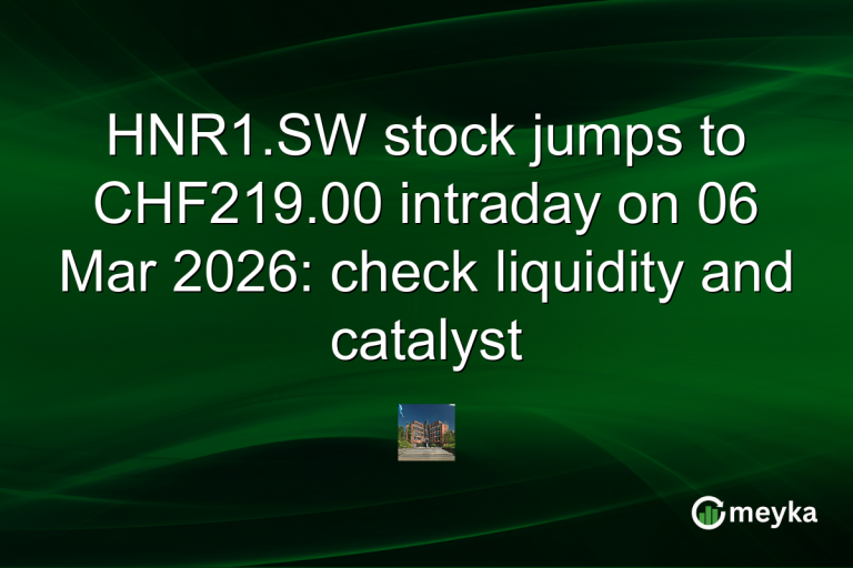 HNR1.SW stock jumps to CHF219.00 intraday on 06 Mar 2026: check liquidity and catalyst