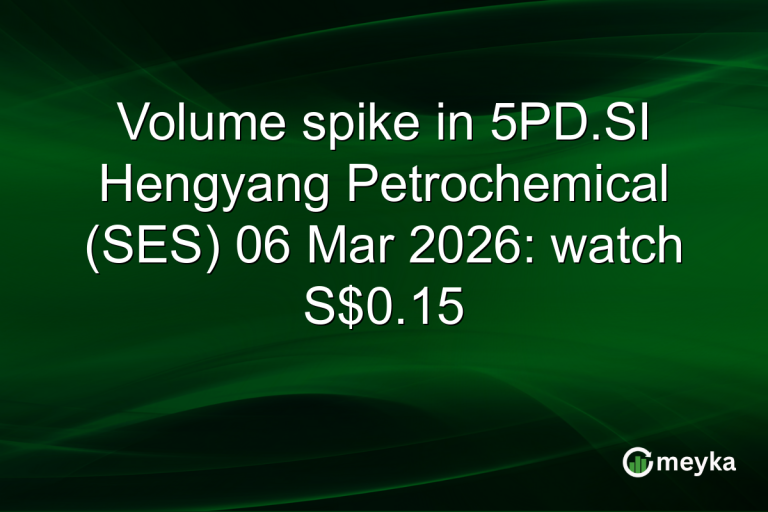 Volume spike in 5PD.SI Hengyang Petrochemical (SES) 06 Mar 2026: watch S$0.15
