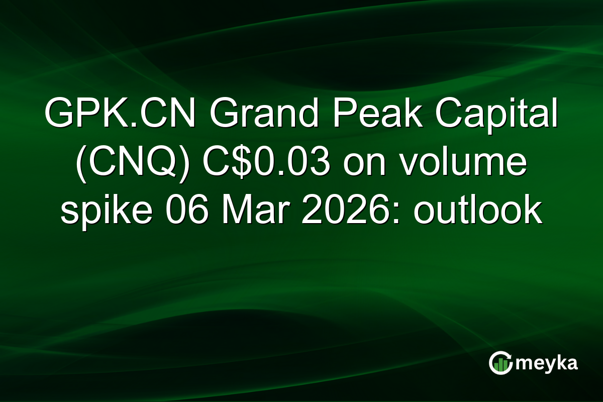 GPK.CN Grand Peak Capital (CNQ) C$0.03 on volume spike 06 Mar 2026: outlook