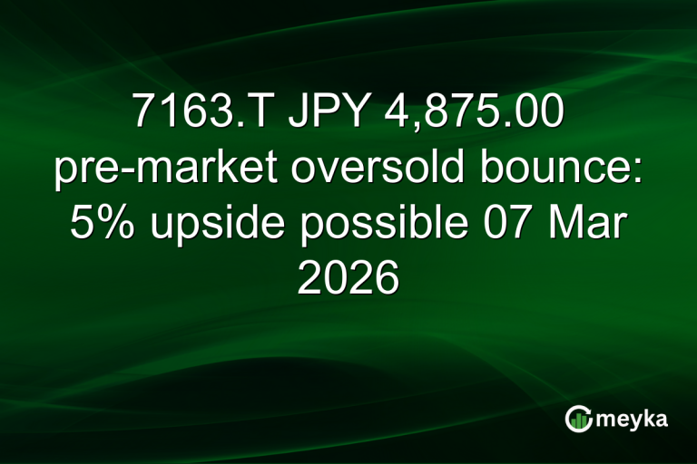 7163.T JPY 4,875.00 pre-market oversold bounce: 5% upside possible 07 Mar 2026