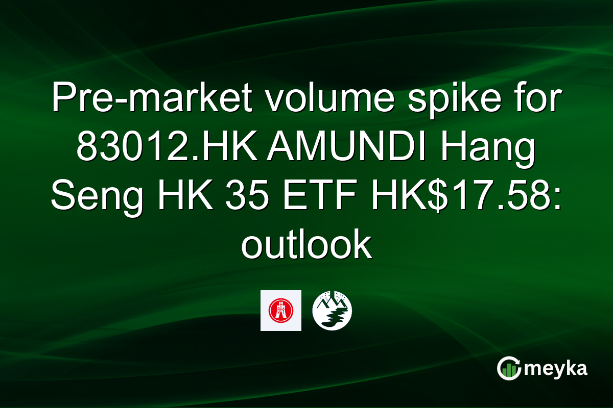 Pre-market volume spike for 83012.HK AMUNDI Hang Seng HK 35 ETF HK$17.58: outlook