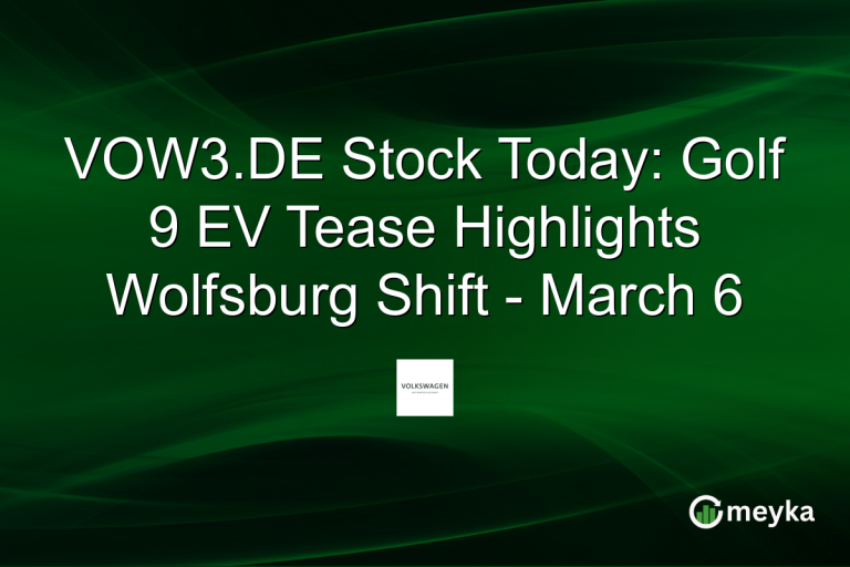 VOW3.DE Stock Today: Golf 9 EV Tease Highlights Wolfsburg Shift - March 6