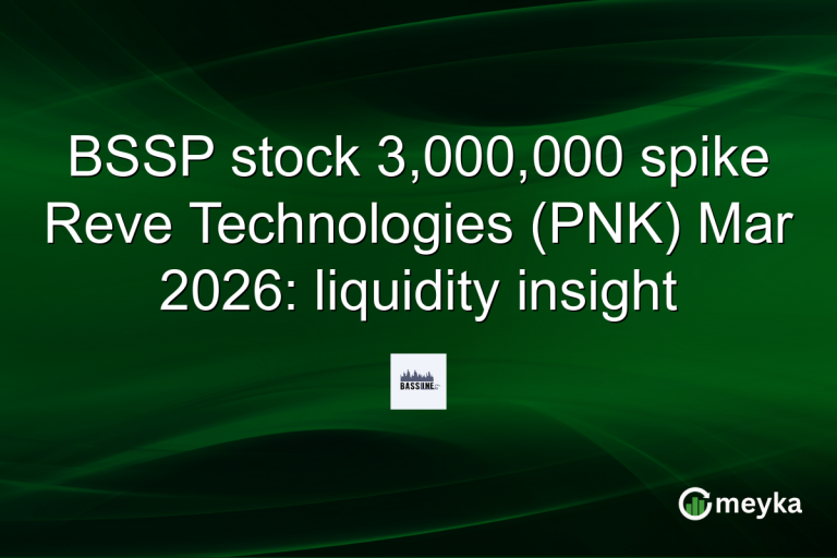 BSSP stock 3,000,000 spike Reve Technologies (PNK) Mar 2026: liquidity insight