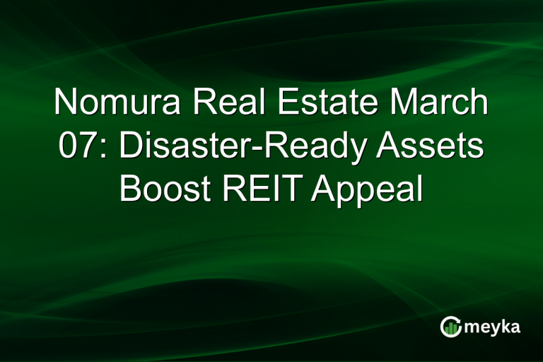 Nomura Real Estate March 07: Disaster-Ready Assets Boost REIT Appeal