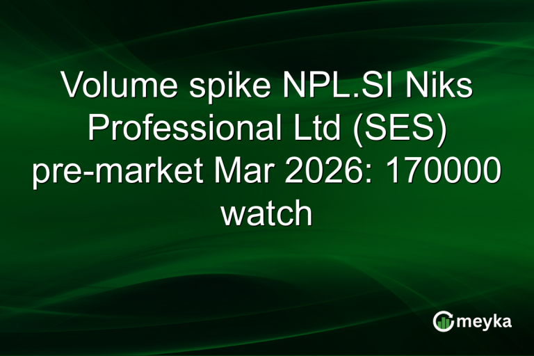 Volume spike NPL.SI Niks Professional Ltd (SES) pre-market Mar 2026: 170000 watch