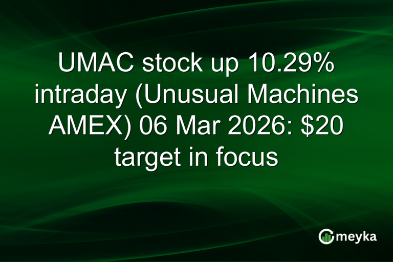UMAC stock up 10.29% intraday (Unusual Machines AMEX) 06 Mar 2026: $20 target in focus