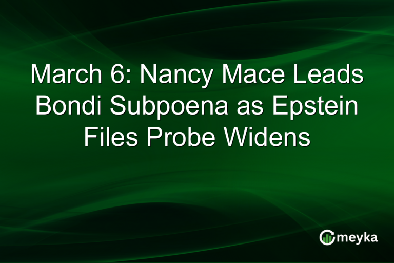 March 6: Nancy Mace Leads Bondi Subpoena as Epstein Files Probe Widens