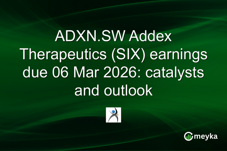 ADXN.SW Addex Therapeutics (SIX) earnings due 06 Mar 2026: catalysts and outlook