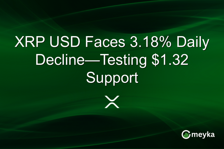 XRP USD Faces 3.18% Daily Decline—Testing $1.32 Support