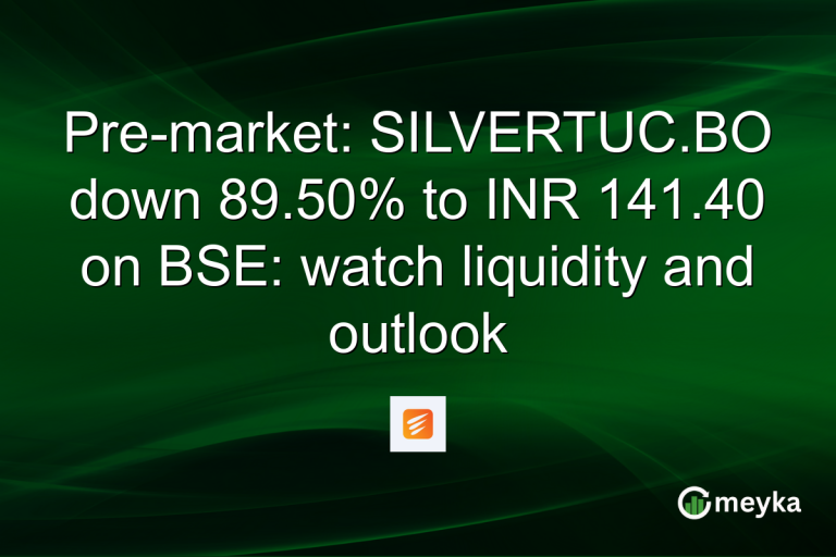 Pre-market: SILVERTUC.BO down 89.50% to INR 141.40 on BSE: watch liquidity and outlook