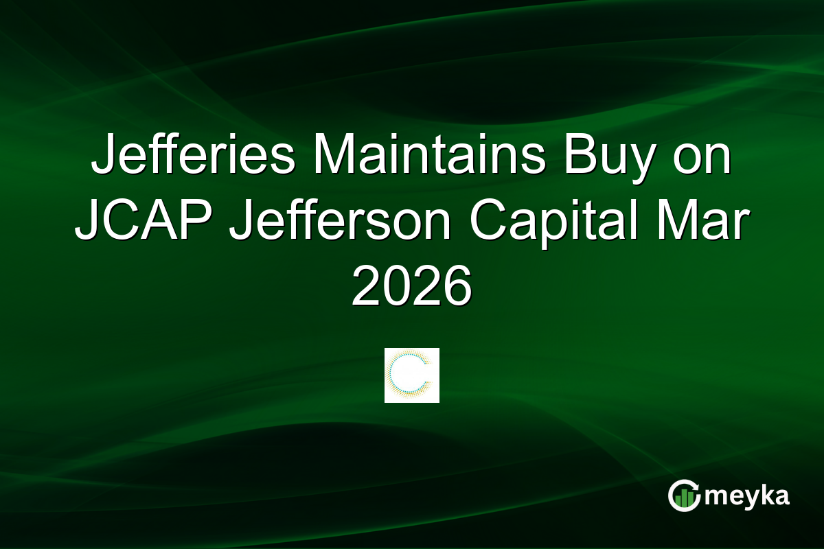 Jefferies Maintains Buy on JCAP Jefferson Capital Mar 2026