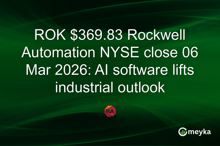 ROK $369.83 Rockwell Automation NYSE close 06 Mar 2026: AI software lifts industrial outlook