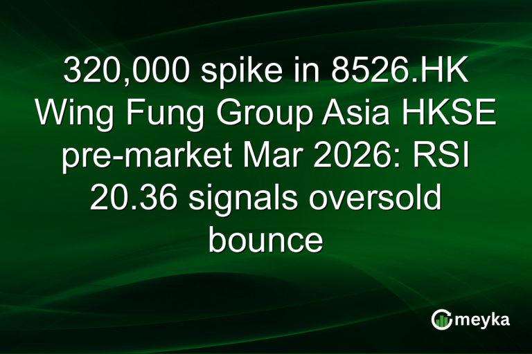 320,000 spike in 8526.HK Wing Fung Group Asia HKSE pre-market Mar 2026: RSI 20.36 signals oversold bounce
