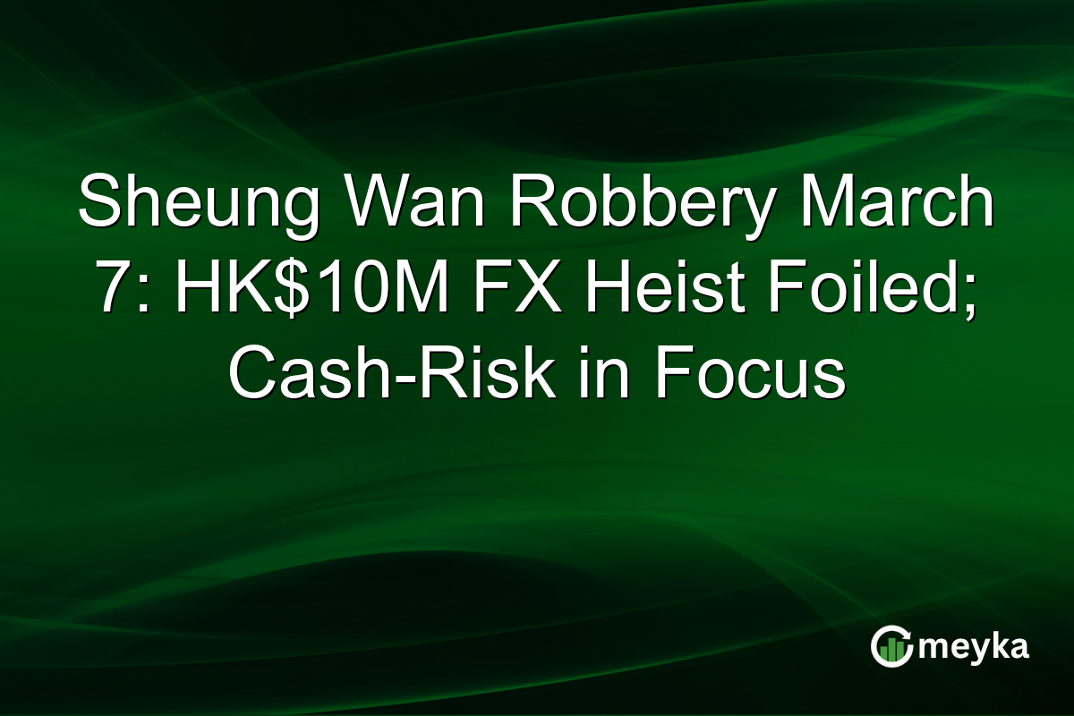 Sheung Wan Robbery March 7: HK$10M FX Heist Foiled; Cash-Risk in Focus