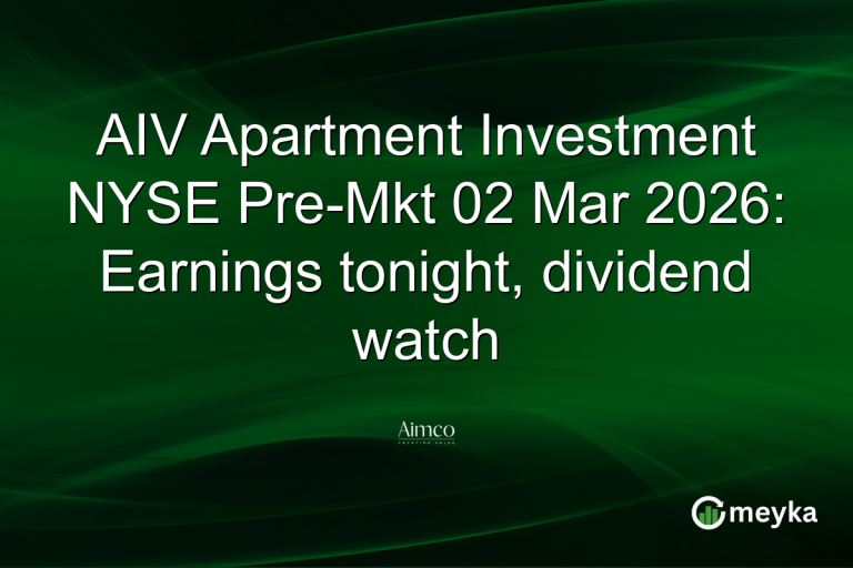 AIV Apartment Investment NYSE Pre-Mkt 02 Mar 2026: Earnings tonight, dividend watch