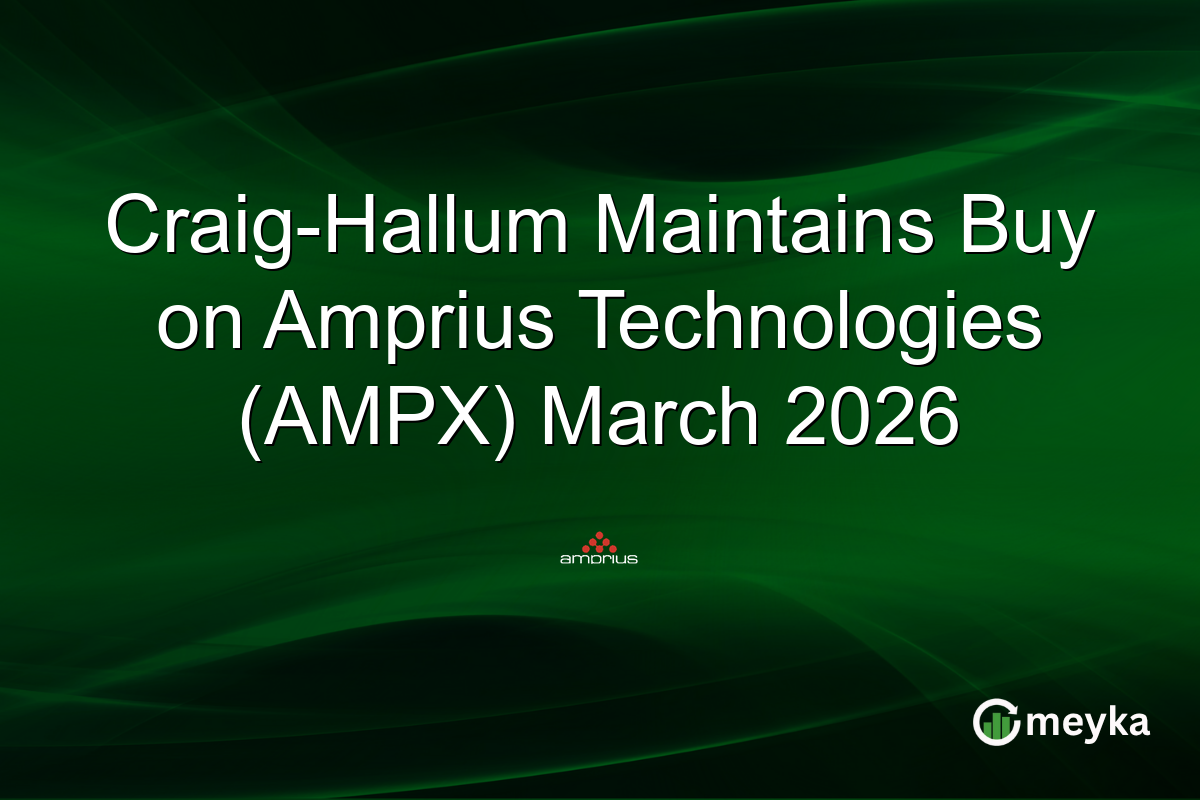 Craig-Hallum Maintains Buy on Amprius Technologies (AMPX) March 2026