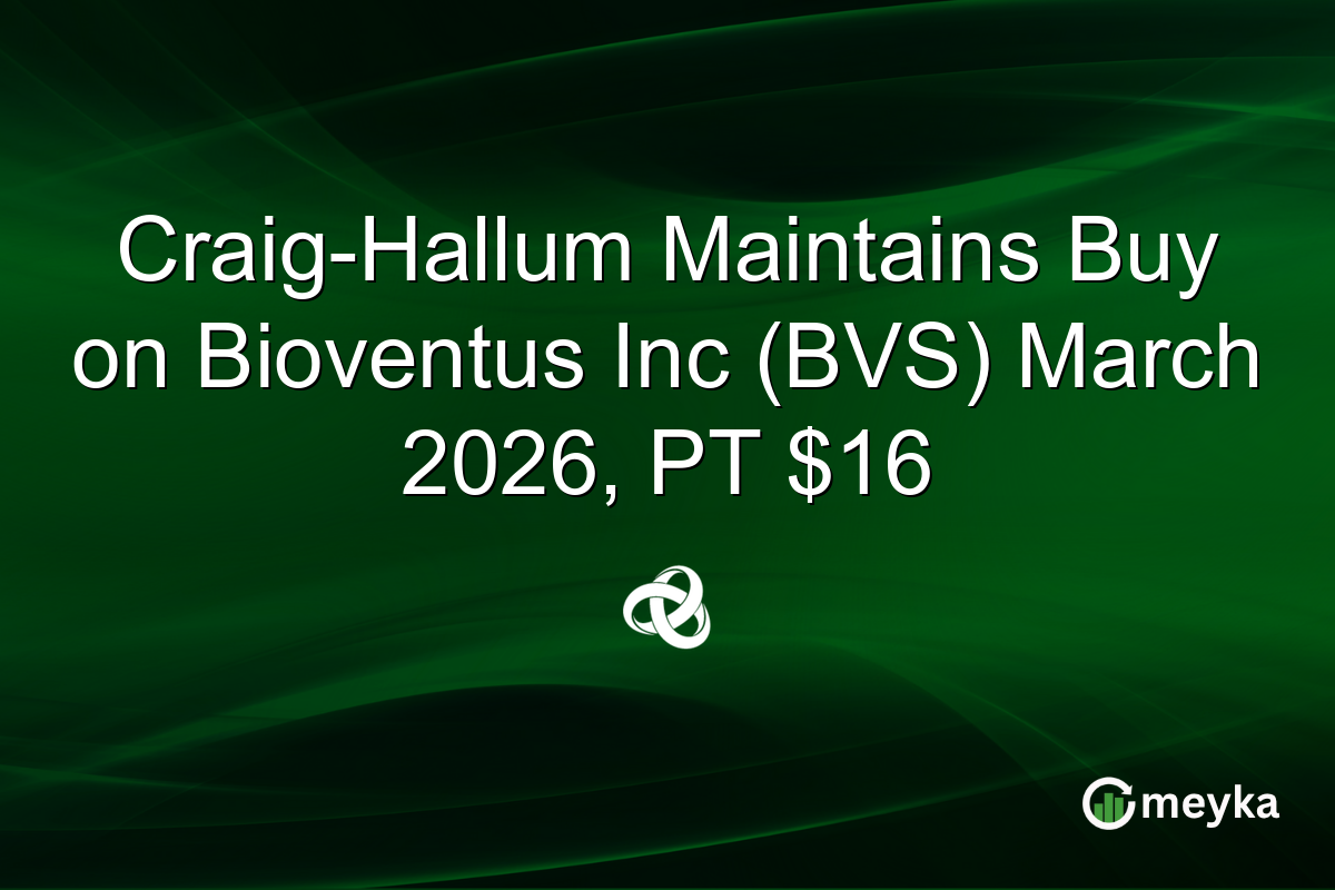 Craig-Hallum Maintains Buy on Bioventus Inc (BVS) March 2026, PT $16
