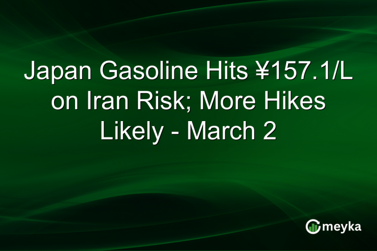 Japan Gasoline Hits ¥157.1/L on Iran Risk; More Hikes Likely - March 2