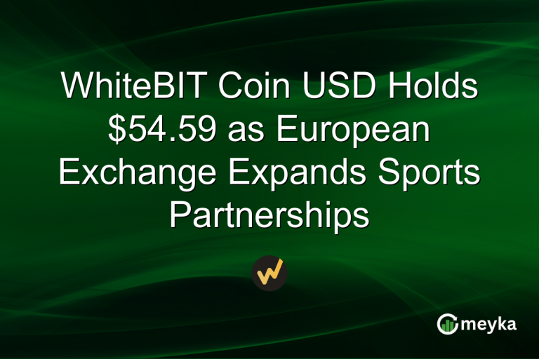 WhiteBIT Coin USD Holds $54.59 as European Exchange Expands Sports Partnerships