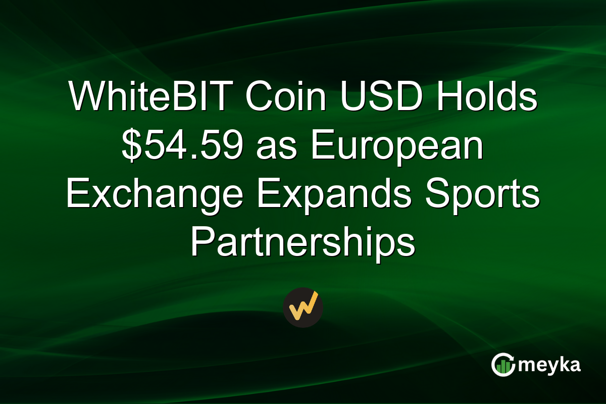WhiteBIT Coin USD Holds $54.59 as European Exchange Expands Sports Partnerships