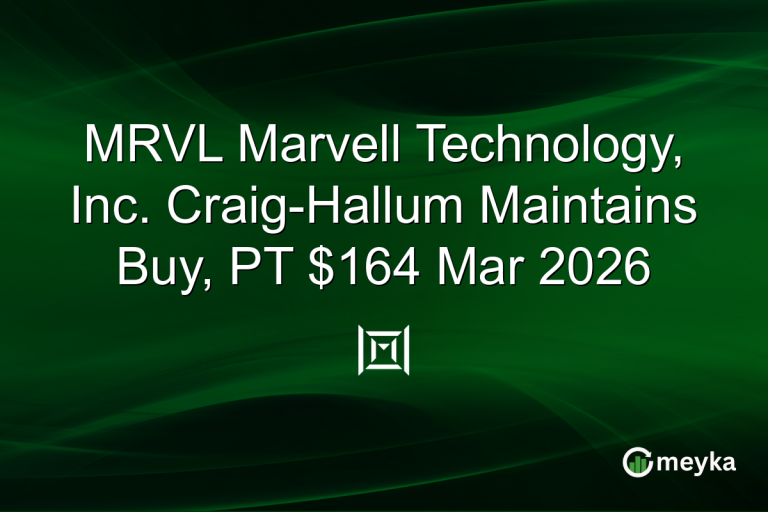 MRVL Marvell Technology, Inc. Craig-Hallum Maintains Buy, PT $164 Mar 2026
