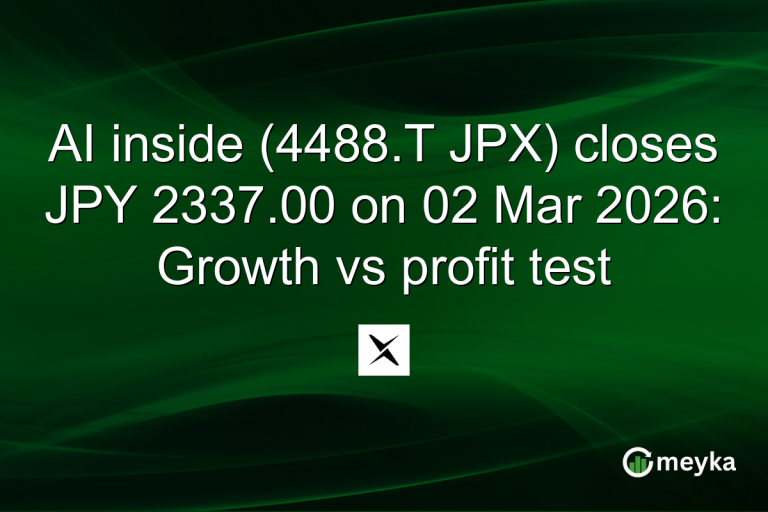 AI inside (4488.T JPX) closes JPY 2337.00 on 02 Mar 2026: Growth vs profit test