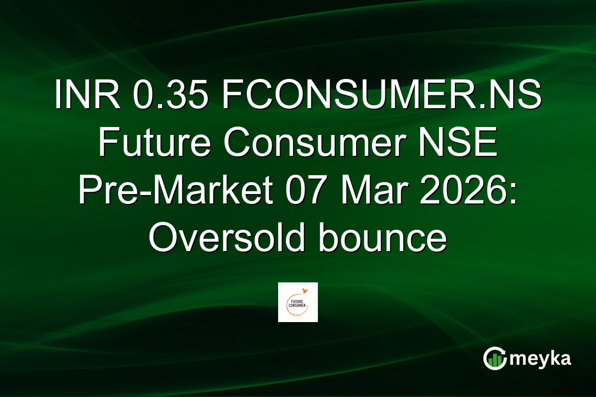 INR 0.35 FCONSUMER.NS Future Consumer NSE Pre-Market 07 Mar 2026: Oversold bounce