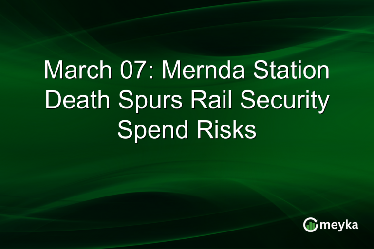 March 07: Mernda Station Death Spurs Rail Security Spend Risks