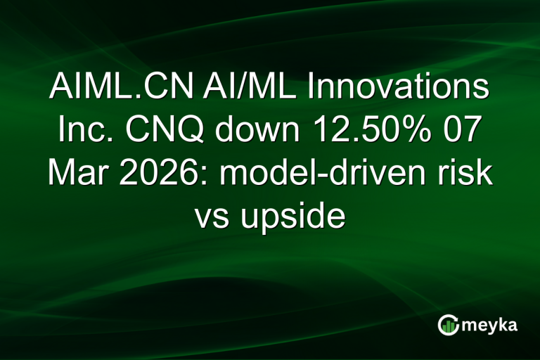 AIML.CN AI/ML Innovations Inc. CNQ down 12.50% 07 Mar 2026: model-driven risk vs upside
