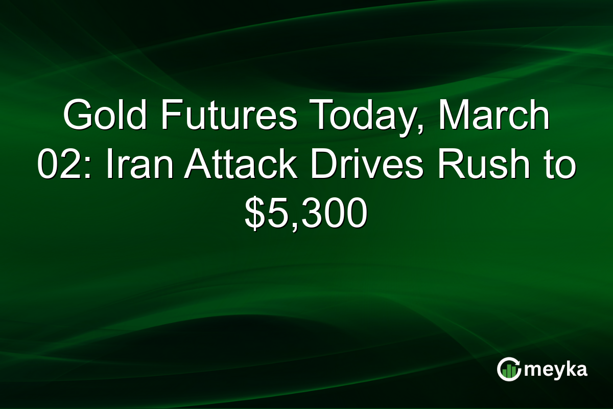 Gold Futures Today, March 02: Iran Attack Drives Rush to $5,300