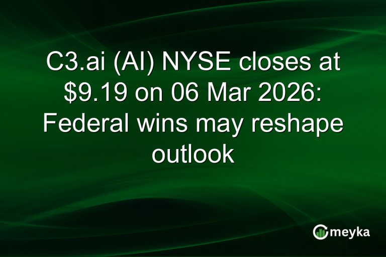 C3.ai (AI) NYSE closes at $9.19 on 06 Mar 2026: Federal wins may reshape outlook