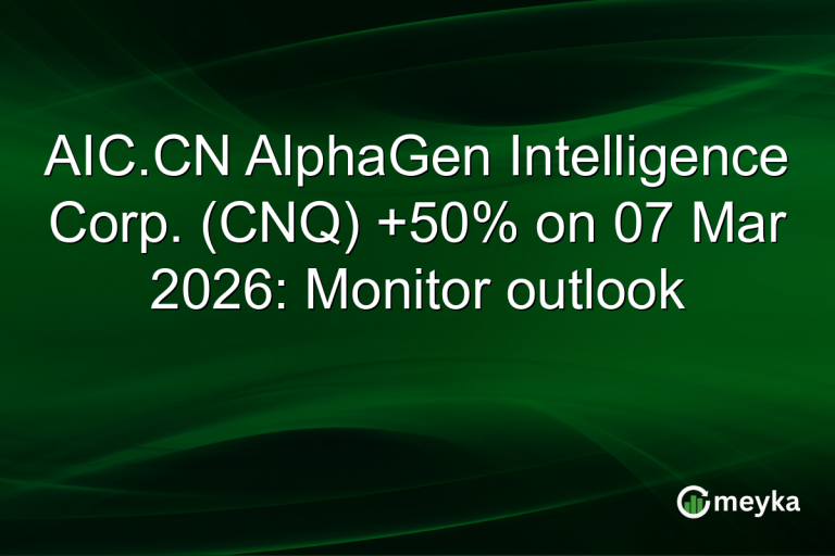 AIC.CN AlphaGen Intelligence Corp. (CNQ) +50% on 07 Mar 2026: Monitor outlook