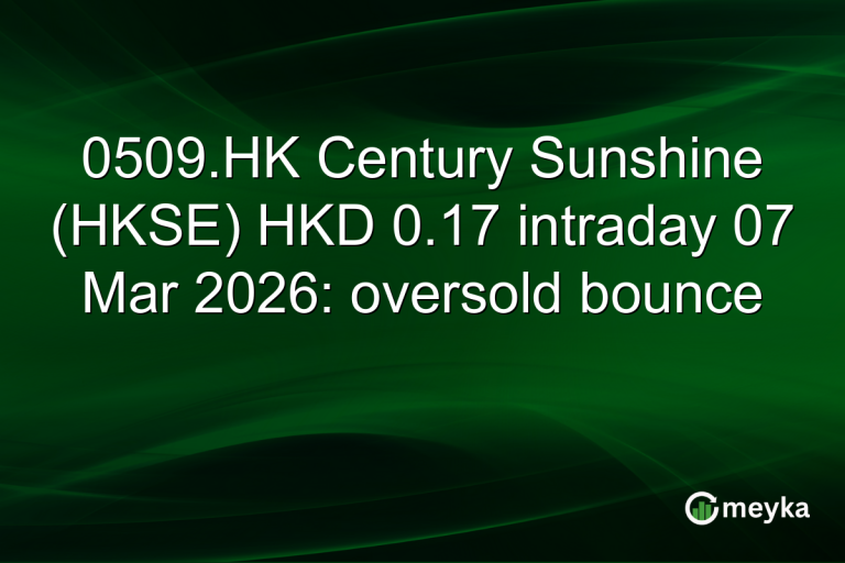 0509.HK Century Sunshine (HKSE) HKD 0.17 intraday 07 Mar 2026: oversold bounce