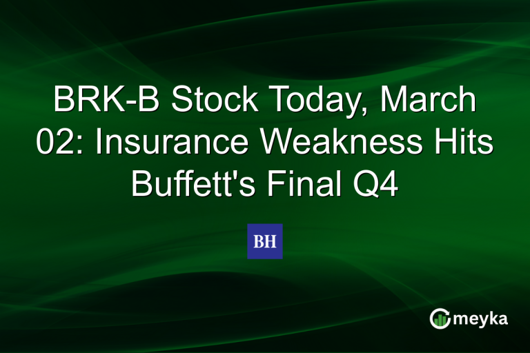 BRK-B Stock Today, March 02: Insurance Weakness Hits Buffett's Final Q4