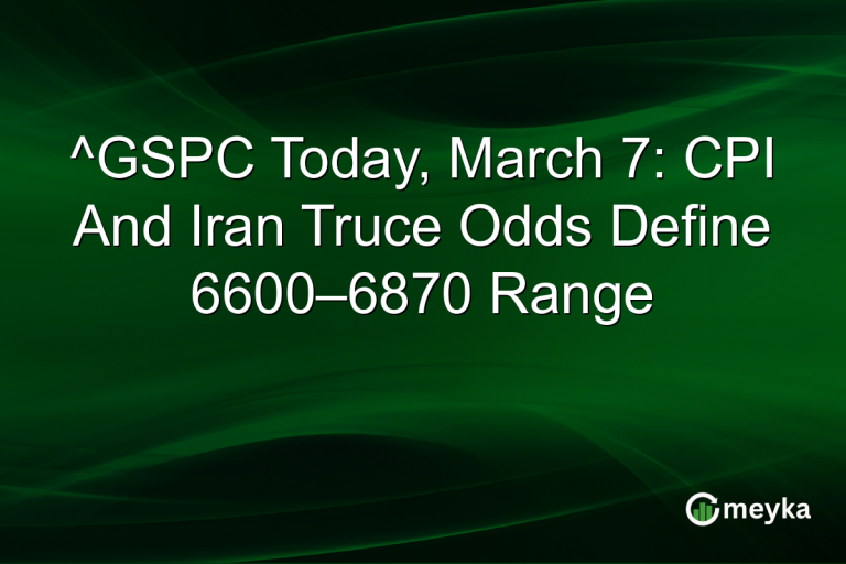^GSPC Today, March 7: CPI And Iran Truce Odds Define 6600–6870 Range