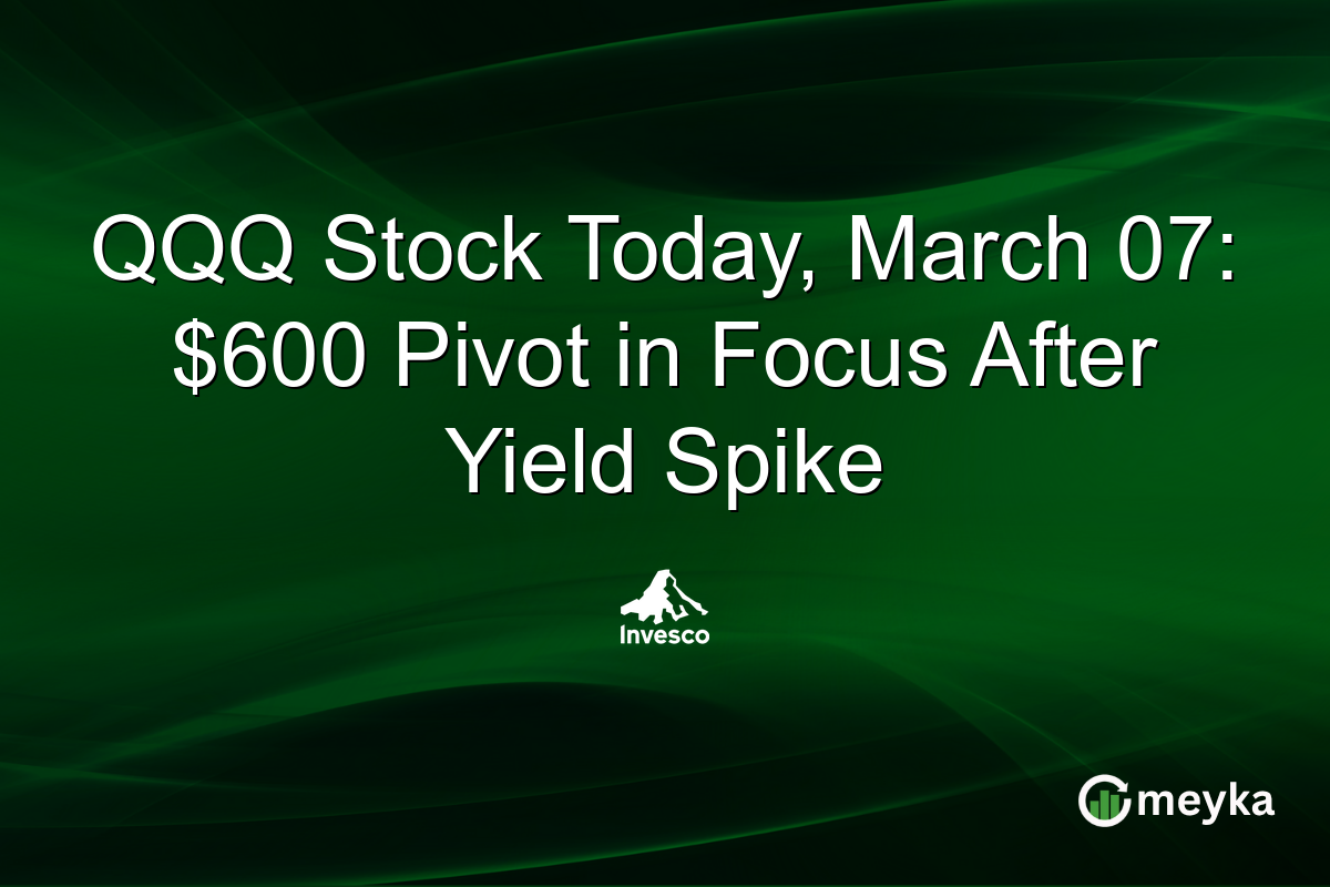 QQQ Stock Today, March 07: $600 Pivot in Focus After Yield Spike