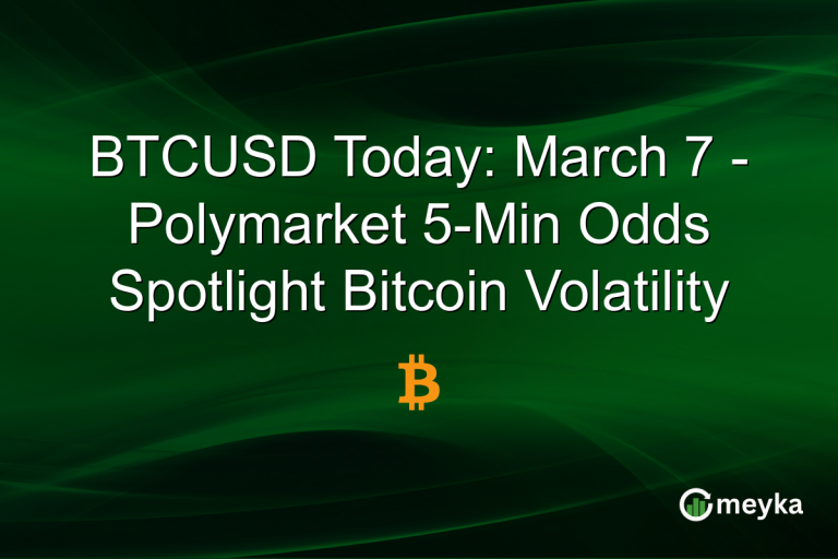 BTCUSD Today: March 7 - Polymarket 5-Min Odds Spotlight Bitcoin Volatility