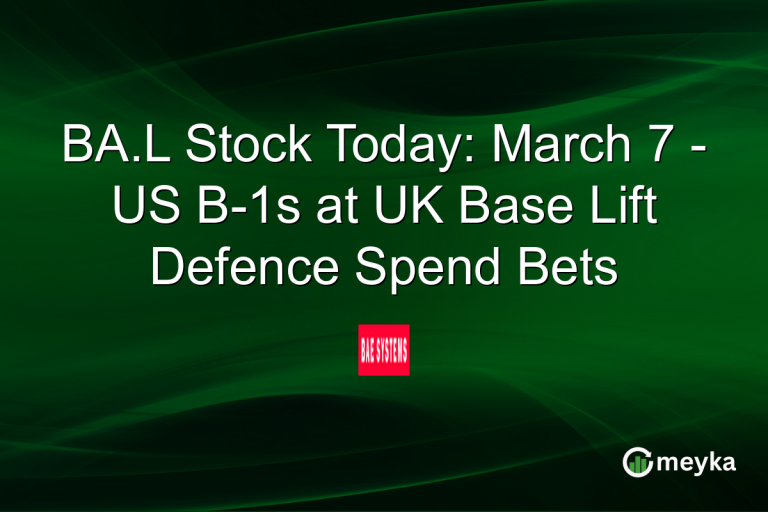 BA.L Stock Today: March 7 - US B-1s at UK Base Lift Defence Spend Bets