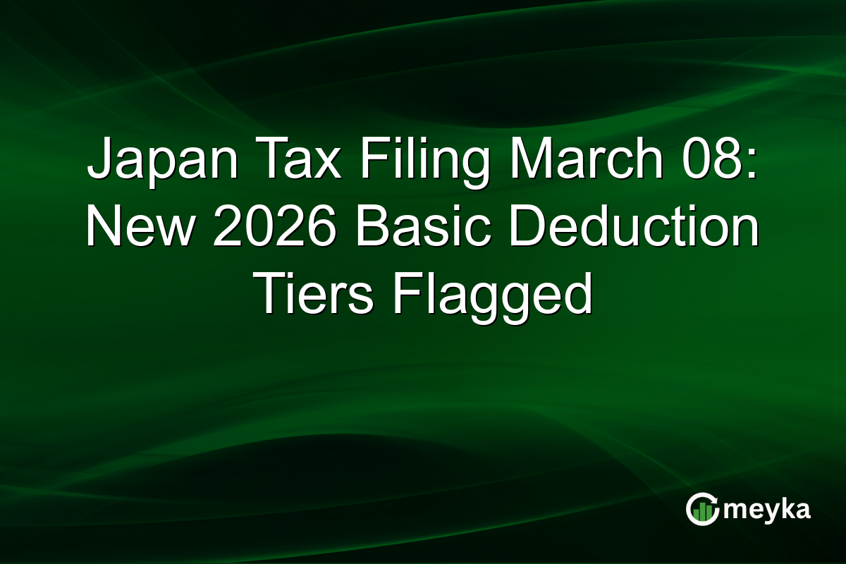 Japan Tax Filing March 08: New 2026 Basic Deduction Tiers Flagged