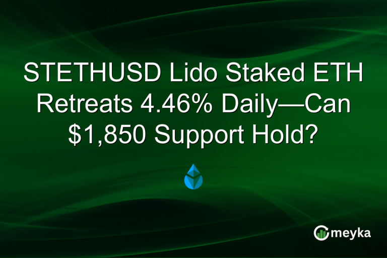 STETHUSD Lido Staked ETH Retreats 4.46% Daily—Can $1,850 Support Hold?