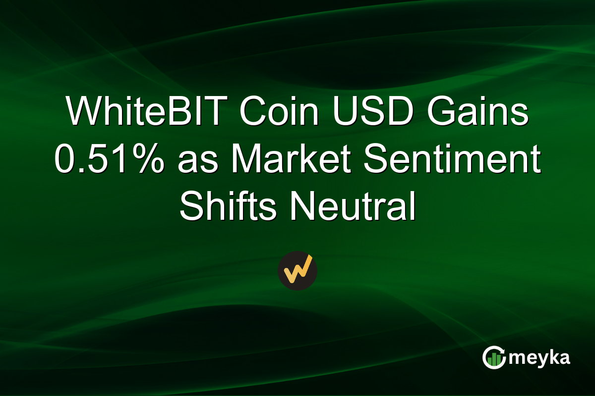 WhiteBIT Coin USD Gains 0.51% as Market Sentiment Shifts Neutral