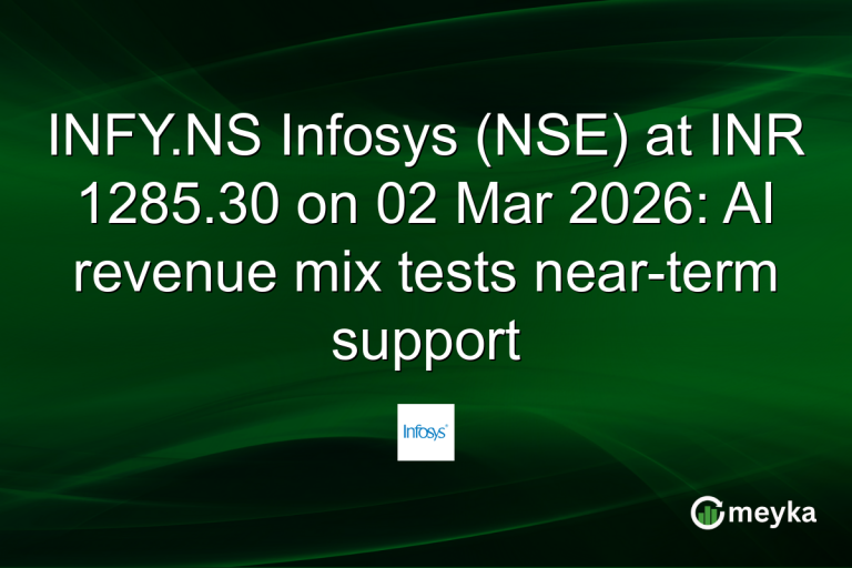 INFY.NS Infosys (NSE) at INR 1285.30 on 02 Mar 2026: AI revenue mix tests near-term support