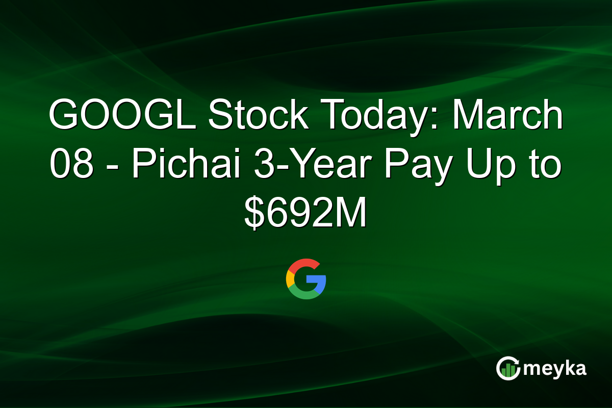 GOOGL Stock Today: March 08 – Pichai 3-Year Pay Up to $692M