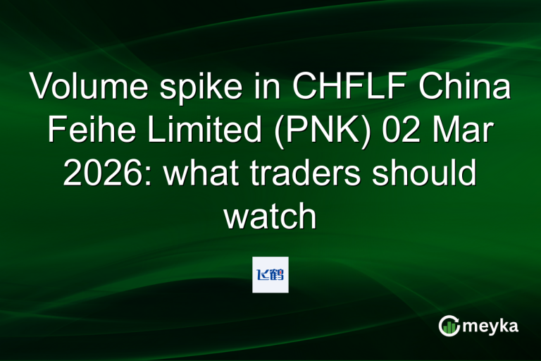 Volume spike in CHFLF China Feihe Limited (PNK) 02 Mar 2026: what traders should watch