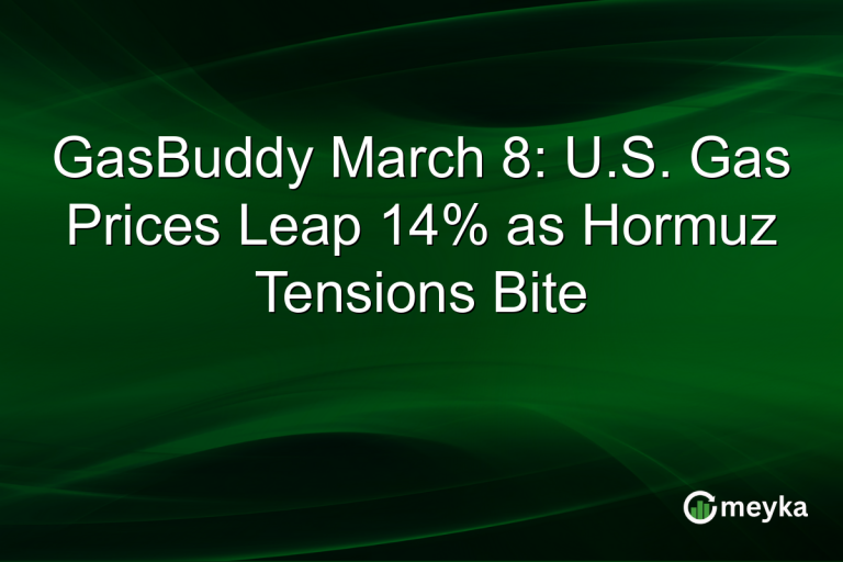 GasBuddy March 8: U.S. Gas Prices Leap 14% as Hormuz Tensions Bite