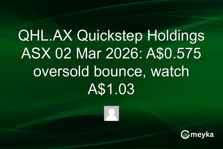 QHL.AX Quickstep Holdings ASX 02 Mar 2026: A$0.575 oversold bounce, watch A$1.03