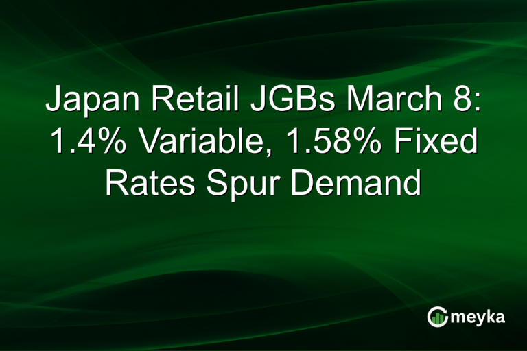 Japan Retail JGBs March 8: 1.4% Variable, 1.58% Fixed Rates Spur Demand