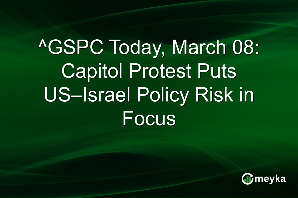 ^GSPC Today, March 08: Capitol Protest Puts US–Israel Policy Risk in Focus