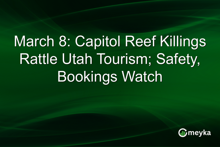 March 8: Capitol Reef Killings Rattle Utah Tourism; Safety, Bookings Watch