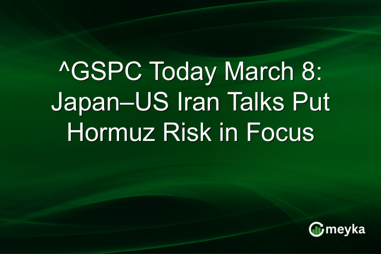 ^GSPC Today March 8: Japan–US Iran Talks Put Hormuz Risk in Focus